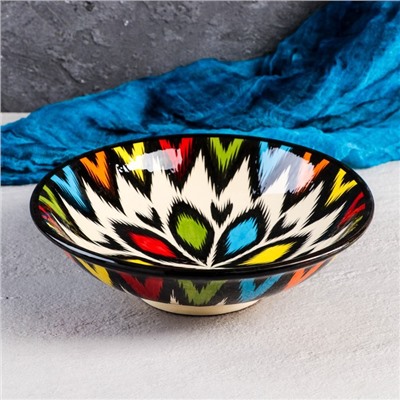 Супница Риштанская Керамика «Атлас», 1.1 л, d=23 см, керамика, разноцветная