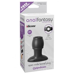 Открытая анальная пробка Anal Fantasy Collection Open Wide Tunnel Plug - 7,2 см.