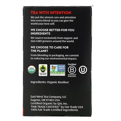 Choice Organic Teas, Herbal Tea, Organic Rooibos, Caffeine-Free, 16 Tea Bags, 1.12 oz (32 g)
