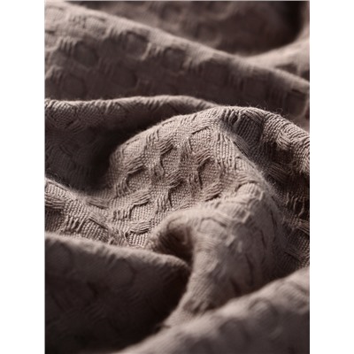 Плед вафельный «Этель» Waffle, 180×240 см, серый, вафля 195 г/м²