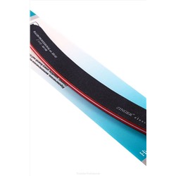 Zinger Пилка для ногтей абразивная бумеранг / Classic ЕЕ-02, 100/180, черно-красный KRISTALLER, 1111841