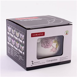 60260 Сахарница 3пр 375мл Розовый сад LR (х36)