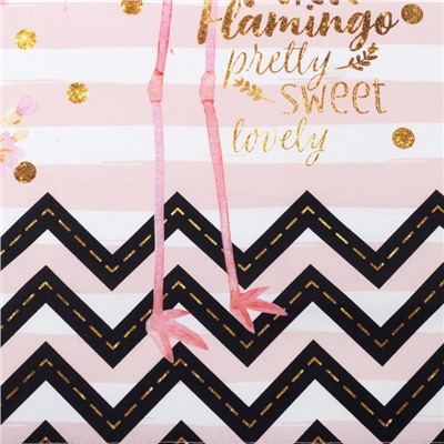 Фартук Этель «Pink flamingo» 60×65 см, 100% хлопок, саржа 190 г/м²
