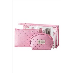 Kristaller Набор косметичек Handmade 3 in 1, розовый KRISTALLER, 1111145