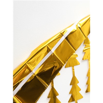 Занавес новогодний для фотозоны «Ёлочка», золотой