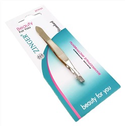 Zinger Пинцет для бровей скошенный T-079-HG / Standard 86079 HG, золотистый 2846