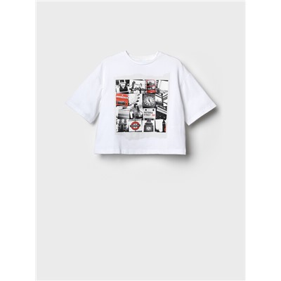 Фуфайка трикотажная для девочек (футболка)