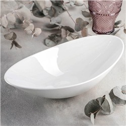 Салатник Wilmax Olivia, 30.5×17×8.5 см, фарфор, белый