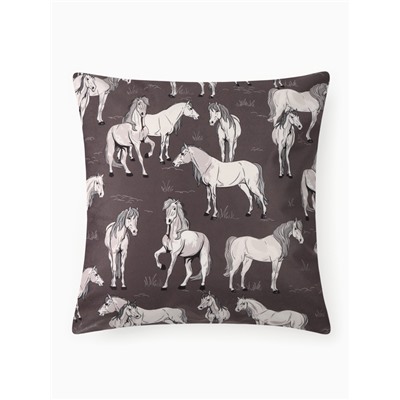 Наволочка декоративная «Этель. Black&White», 40×40 см, велюр