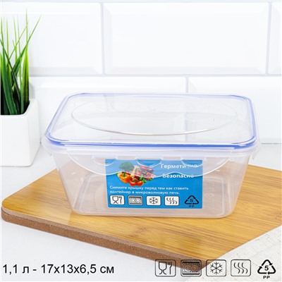 Контейнер Стандарт прямоугольный 1000 мл / 90383 /уп 18/108/ ДОП СКИДКА НА КОРОБ 3%