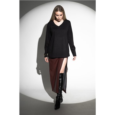 Лонгслив с V- образным вырезом НАТАЛИ, 1211648