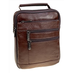 Сумка мужская из натуральной кожи, цвет коричневый