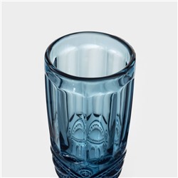 Бокалы для шампанского Magistro «Ла-Манш», 160 мл, 7×20 см, набор 6 шт., стекло, синие