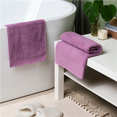 Полотенце махровое LoveLife «Classic» 70×130 см, лавандовый, 100% хлопок, 450 г/м²