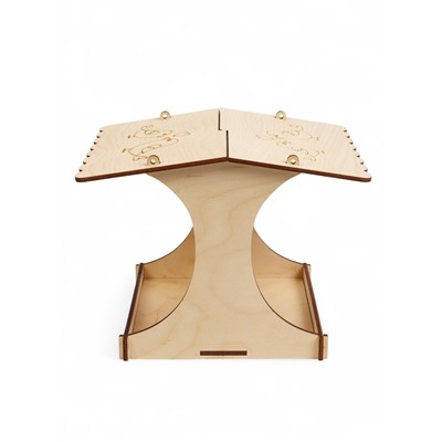 Кормушка - конструктор из ХДФ для птиц «Синичник», своими руками, 24×18×18.5 см, Greengo