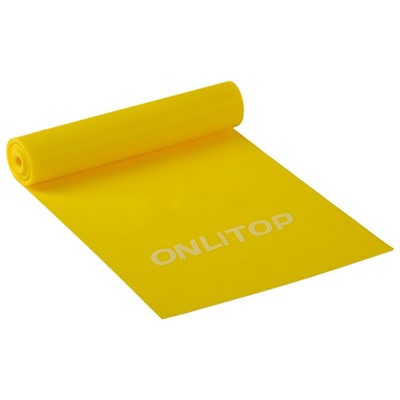 Эспандер ленточный для фитнеса ONLYTOP, 150х15х0,04 см, 10 кг, цвета МИКС