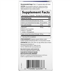 Enzymedica, Immune Max, Black Elderberry with Vitamins C & D3, Zinc, 60 Capsules