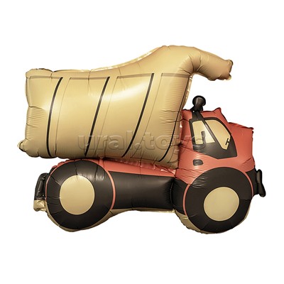 Шар (29''/74 см) Фигура, Самосвал, Сатин, 1 шт. в уп.