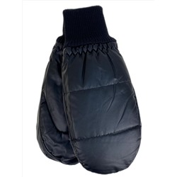 Зимние женские варежки с подкладом из искусственного меха, цвет черный