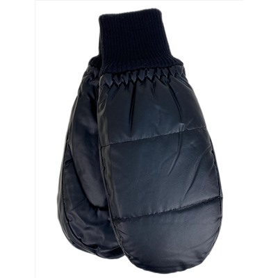 Зимние женские варежки с подкладом из искусственного меха, цвет черный