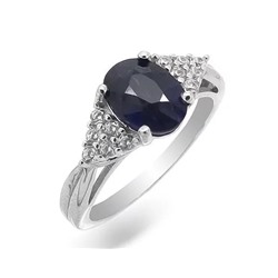 Кольцо из серебра сапфир, SL-RIC34