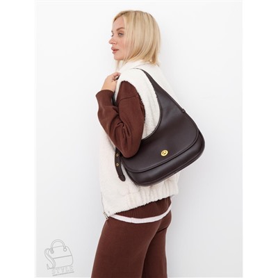 Сумка женская кожаная 1079M coffee Polina&Eiterou  в Новосибирске
