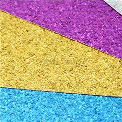 Картон цветной 4л. 4цв. с пайетками "Битое стекло"