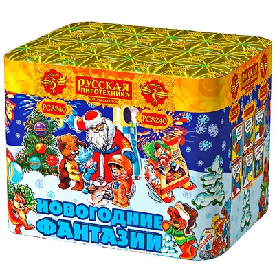 Батарея салютов "Новогодние фантазии" (1,1" х 36 залп.) * в кор. 6 шт. Срок до 01.04.27