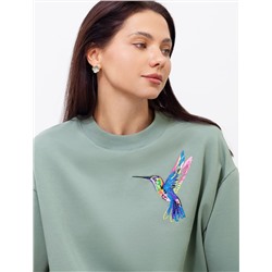 Футболка из тонкого эластичного футера со шнуром внизу