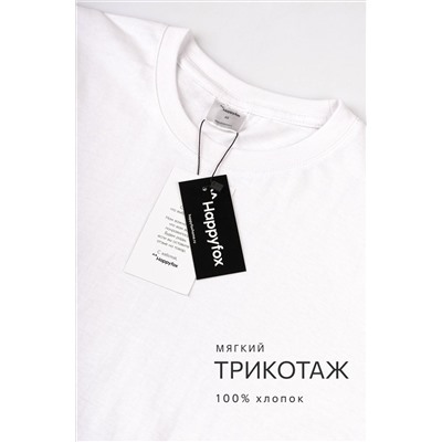 Женская базовая хлопковая футболка Happyfox