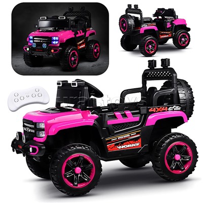 Электромобиль детский "Покоритель гор" (цвет розовый)