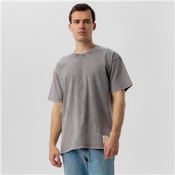 Футболка мужская MIST из вареного хлопка, серый, р-р M