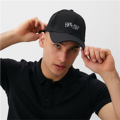 Бейсболка MINAKU, чёрная, размер 56-58