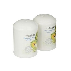 Набор для специй (солонка+перечница, 4,5х6,5см) Артишоки, керамика, MILLIMI