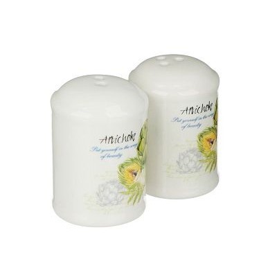 Набор для специй (солонка+перечница, 4,5х6,5см) Артишоки, керамика, MILLIMI