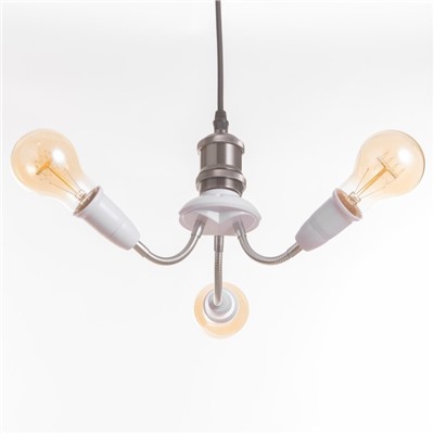 Светильник «Синди трио» Е27/(3хЕ27) 15 Вт белый 8×8×22 см BayerLux