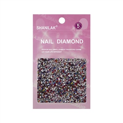 Nail Art Стразы для ногтей №5, мульти 15828