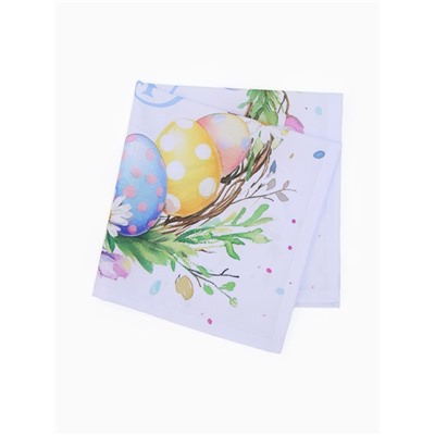 Салфетка пасхальная на стол «Пасхальный венок» 65×65 см