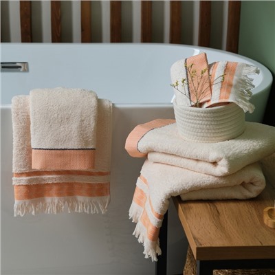 Полотенце махровое Love Life «Муссон» 30×50 см, оранжевый, 100% хл, 500 г/м²