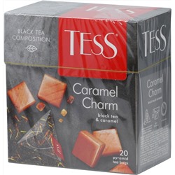 TESS. Pyramids Collection. CARAMEL CHARM (черный) карт.упаковка, 20 пирамидки