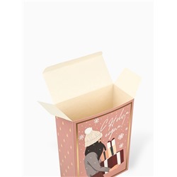 Коробка подарочная новогодняя складная «С Новым годом», 16×23×7.5 см