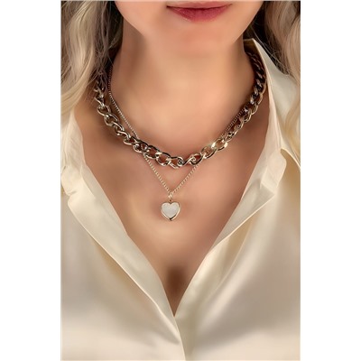 Колье Сердце двустороннее + Подарок НАТАЛИ, 1133045