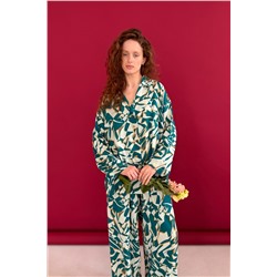 Брюки  СЕТ113Б/01/Белый, зеленый