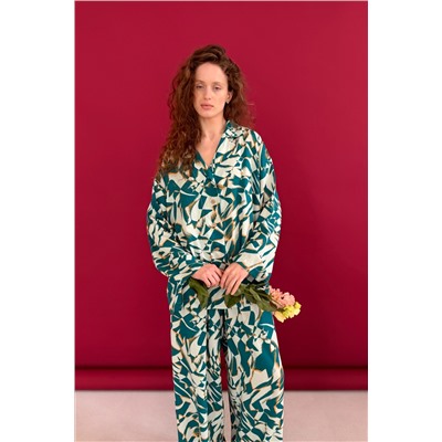 Брюки  СЕТ113Б/01/Белый, зеленый