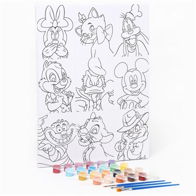 Картина по номерам с подрамником «Дисней», 30×40 см