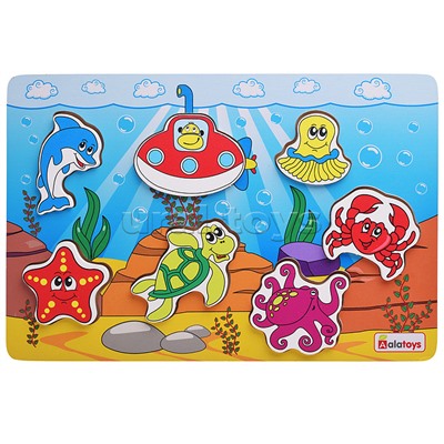 Пазлы деревянные "Океан"