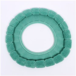 Мягкий чехол накладка на крышку и сиденье унитаза (зеленая)