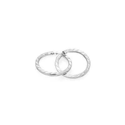 Серебряные серьги, без вставки, с-1,0 а/г, 1 см