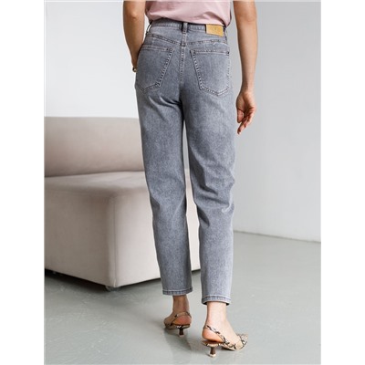 Джинсы дудочки из эластичного денима средней плотности