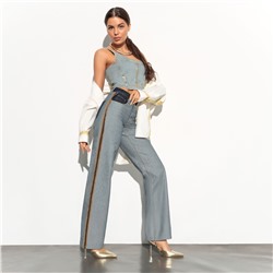 Джинсы прямые с эффектом изнанки, Matera (dark blue)